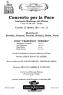 Concerto Per la Pace, Con L’orchestra Sinfonica Del Conservatorio Tartini - Trieste (TS)