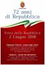 Festa Della Repubblica, 72 Anni Della Repubblica - Programma Delle Celebrazioni - Camaiore (LU)