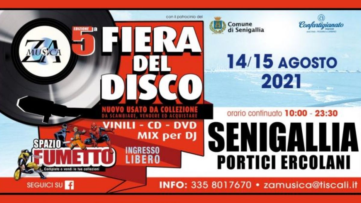 La Fiera Del Disco A Senigallia A Senigallia 2020 An Marche Eventi E Sagre Un nuovo appuntamento per gli appassionati di collezionismo musicale, che si svolgerà sabato 2 e domenica 3 novembre presso il centro commerciale la corte lombarda. la fiera del disco a senigallia a