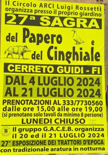 Sagra Del Papero E Del Cinghiale - Cerreto Guidi