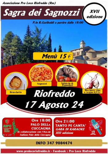 Sagra Dei Sagnozzi A Riofreddo - Riofreddo