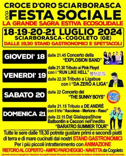 Festa Sociale Croce D'oro Sciarborasca - Cogoleto