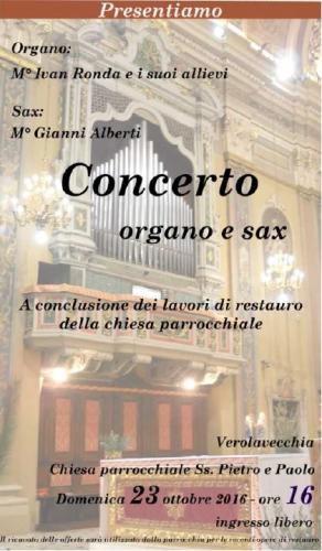 Concerto Di Organo E Sax - Verolavecchia