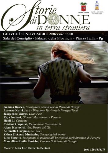 Storie Di Donne In Terra Straniera - Perugia