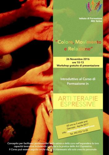 Workshop Gratuito Di Arti Terapie Espressive - Torino