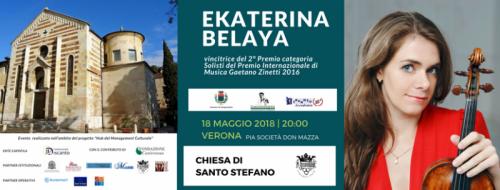 La Violinista Ekaterina Belaya In Concerto - Verona