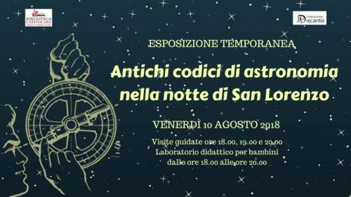 Antichi Codici Di Astronomi Nella Notte Di San Lorenzo A Verona - Verona