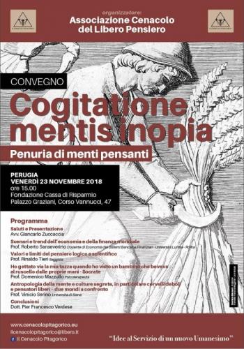 Cogitatione Mentis Inopia Convegno A Perugia - Perugia