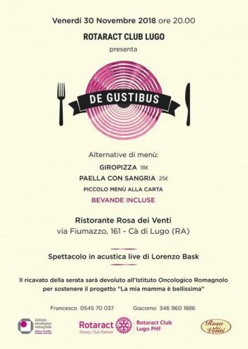 De Gustibus Cena Solidale A Lugo - Lugo