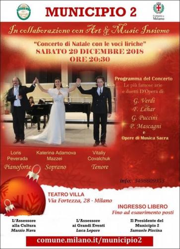 Concerto Di Natale Con Le Voci Liriche - Milano