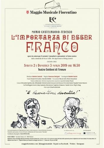 L'importanza Di Esser Franco A Teatro Goldoni - Firenze