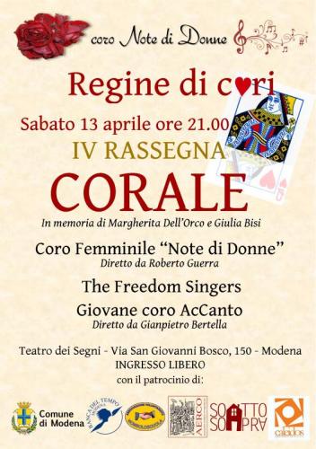 Rassegna Corale Regine Di Cuori A Modena - Modena