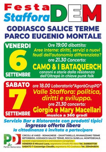 Festa Staffora Dem - Godiasco Salice Terme